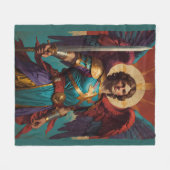 St Michael Archangel Katholic Fleece Blanket (Vorderseite (Horizontal))