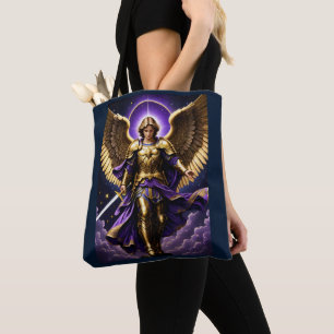 St. Michael Archangel Katholische Vintage Tote Tag Tasche