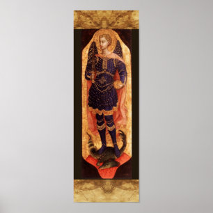 St MICHAEL ARCHANGEL MIT DEVIL Poster