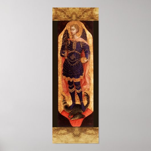St MICHAEL ARCHANGEL MIT DEVIL Poster (Vorne)