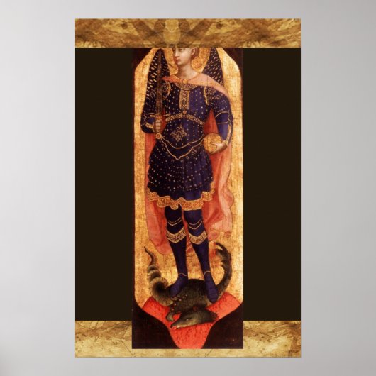 St MICHAEL ARCHANGEL MIT DEVIL Poster (Vorne)