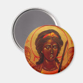 St. Michael Archangel Orthodox Icon Magnet (Vorderseite/Rückseite)