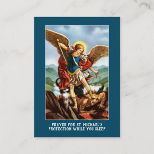St. Michael Archangel Schutz katholisches Gebet Begleitkarte