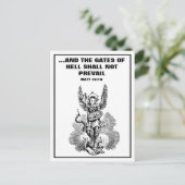 St. MICHAEL ARCHANGEL SCRIPTURE BIBLE VERSE Postkarte (Stehend Vorderseite)