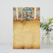 ST. MICHAEL ARCHANGEL UND DRAGON Flämische Miniatu Briefpapier (Stehend Vorderseite)