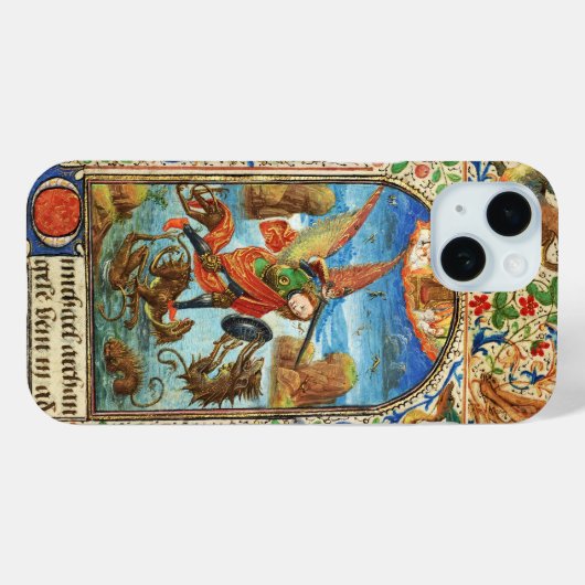 ST. MICHAEL ARCHANGEL UND DRAGON Flämische Miniatu Case-Mate iPhone Hülle (Rückseite (Horizontal))