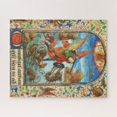 ST. MICHAEL ARCHANGEL UND DRAGON Flämische Miniatu Puzzle (Horizontal)