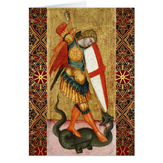 St. Michael Archangel und Dragon Sienese Gebet (Vorne)