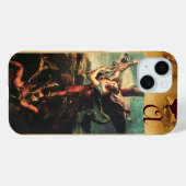 St MICHAEL ARCHANGEL VANGUISHING SATAN Monogram Case-Mate iPhone Hülle (Rückseite (Horizontal))