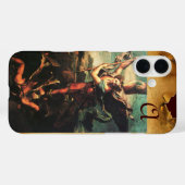 St MICHAEL ARCHANGEL VANGUISHING SATAN Monogram Case-Mate iPhone Hülle (Rückseite (Horizontal))