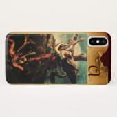 St MICHAEL ARCHANGEL VANGUISHING SATAN Monogram Case-Mate iPhone Hülle (Rückseite (Horizontal))
