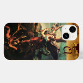 St MICHAEL ARCHANGEL VANGUISHING SATAN Monogram Case-Mate iPhone Hülle (Rückseite (Horizontal))