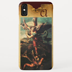 St MICHAEL ARCHANGEL VANGUISHING SATAN Monogram Case-Mate iPhone Hülle