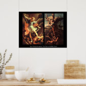 St MICHAEL ARCHANGEL VANGUISHING SATAN Poster (Küche)