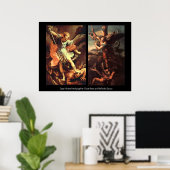 St MICHAEL ARCHANGEL VANGUISHING SATAN Poster (Heimbüro)