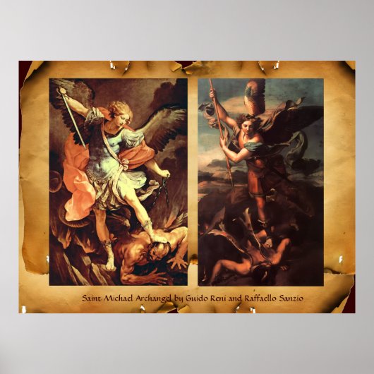 St MICHAEL ARCHANGEL VANGUISHING SATAN Poster (Vorne)