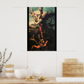 St MICHAEL ARCHANGEL VANGUISHING SATAN Poster (Küche)