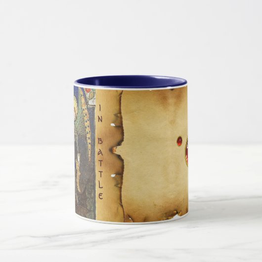 St.Michael Archangel with Devil Monogram Tasse (Zentrum)