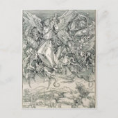 St. Michael Battling mit dem Drachen Postkarte (Vorderseite)