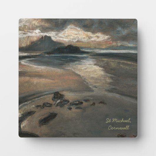 St Michael Berg in Cornwall, England, von A. Cook Fotoplatte (Vorderseite)