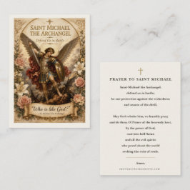 St. Michael beschütze uns Gebet Katholische Heilig Mitteilungskarte