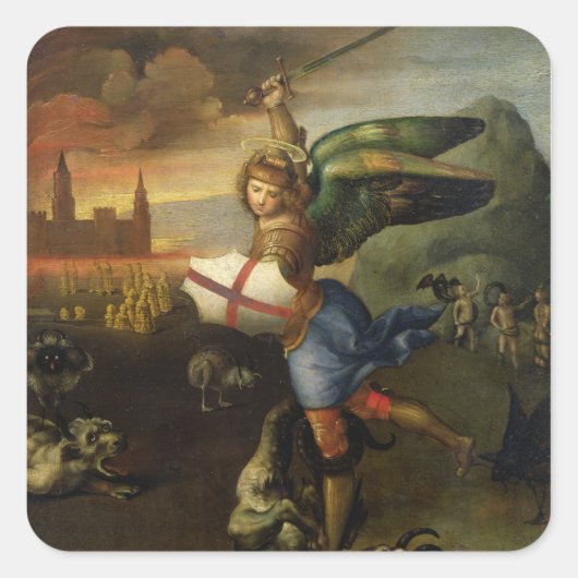 St. Michael, c.1503-05 Quadratischer Aufkleber (Vorderseite)