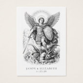 St. Michael Catholic Wedding Prayer Cards (Vorderseite)