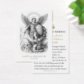 St. Michael Catholic Wedding Prayer Cards (Schreibtisch)