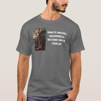 St. Michael Classic Art Latin Gebet T-Shirt