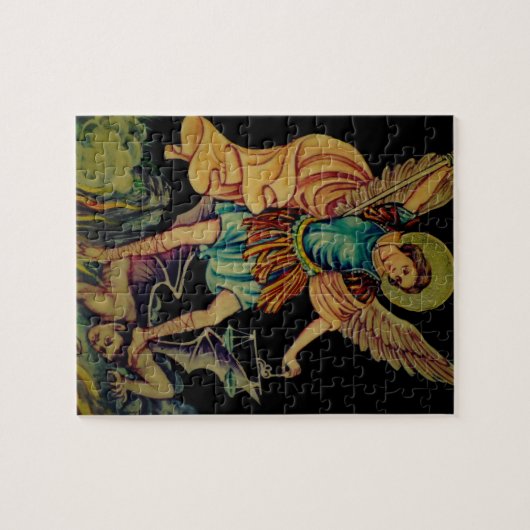 St Michael das Bogen-Engels-Puzzlespiel Puzzle (Horizontal)