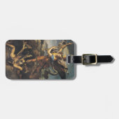 St Michael, das den Dämon, 1518 überwältigt Gepäckanhänger (Vorderseite horizontal)