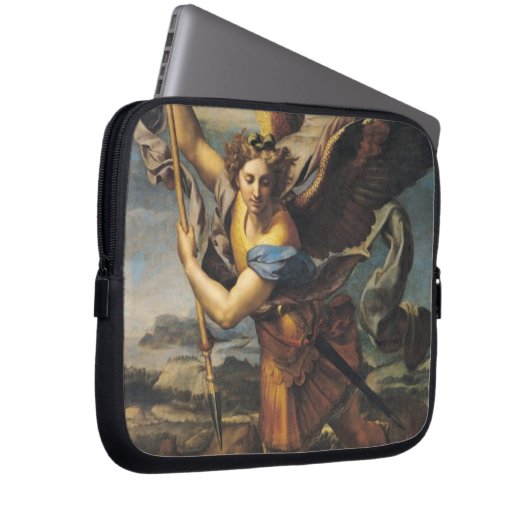 St Michael, das den Dämon, 1518 überwältigt Laptopschutzhülle (Vorne Rechts)