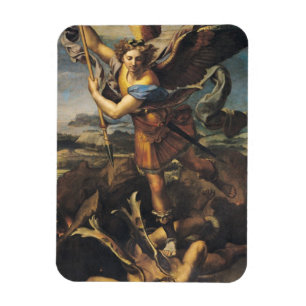 St Michael, das den Dämon, 1518 überwältigt Magnet