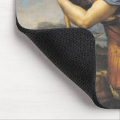 St Michael, das den Dämon, 1518 überwältigt Mousepad (Ecke)