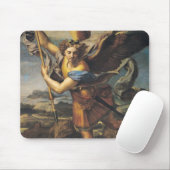 St Michael, das den Dämon, 1518 überwältigt Mousepad (Mit Mouse)