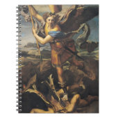 St Michael, das den Dämon, 1518 überwältigt Notizblock (Vorderseite)