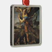 St Michael, das den Dämon, 1518 überwältigt Silbernes Ornament (Rechts)