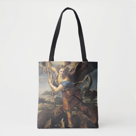 St Michael, das den Dämon, 1518 überwältigt Tasche (Vorderseite)
