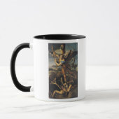 St Michael, das den Dämon, 1518 überwältigt Tasse (Links)