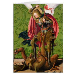 St Michael, das den Drachen tötet