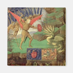 St Michael, das den Drachen tötet Magnet