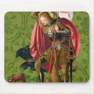 St Michael, das den Drachen tötet Mousepad