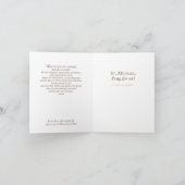 St Michael, das der Erzengel für uns beten Karte (Innenseite)