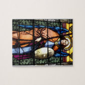 St Michael das Erzengel-Buntglas-Fenster Puzzle (Horizontal)