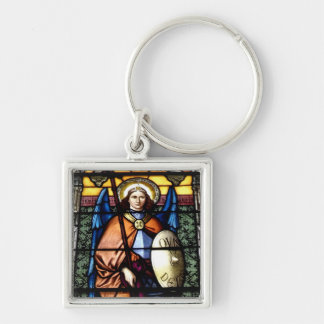 St Michael das Erzengel-Buntglas-Fenster Schlüsselanhänger