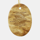 St Michael das Erzengel-Gebet Keramikornament (Hinten)