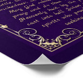 St. Michael, das Erzengel-katholische Gebet Poster (Ecke)