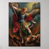 St. Michael das Erzengel kleines Poster (Vorne)