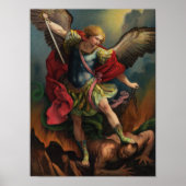 St. Michael das Erzengel Medium Poster (Vorne)