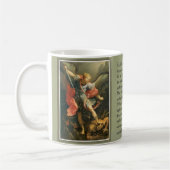 St Michael das Erzengel-starke Gebet Kaffeetasse (Links)